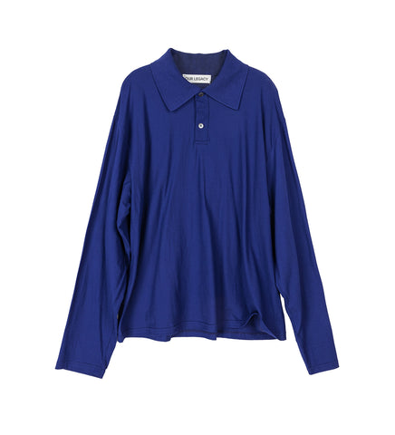 RUGBY LONGSLEEVE DEEP BLUE HIGH TWIST JERSEY