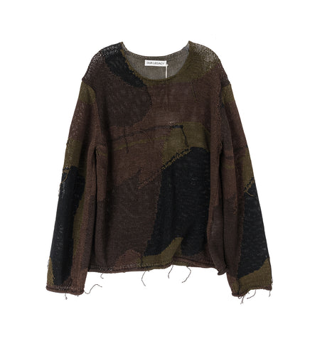 RIGID POPOVER CAMO COTTON RAFIA