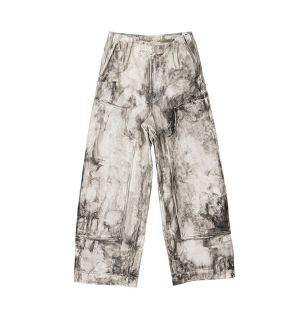 LEATHER WORKWEAR PANT OFF-WHITE