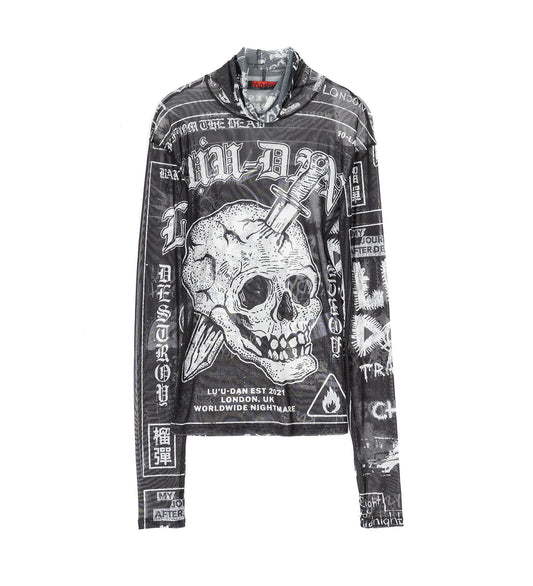 MASKED MESH TOP PUNK FLYER