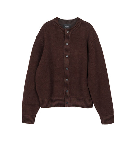 WOOL CARDIGAN ESPRESSO