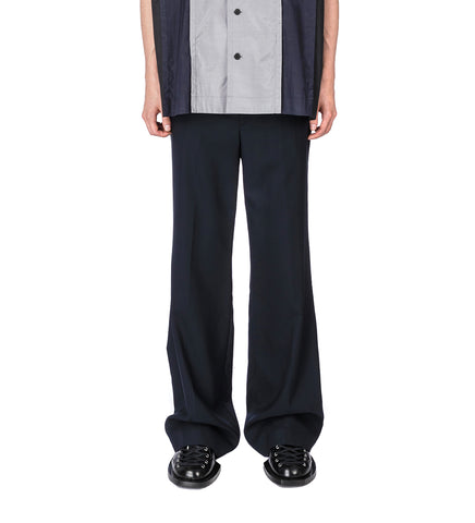 WOOL PANTS NAVY