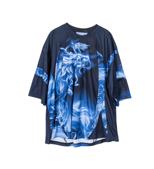 FOOTBALL TOP BLACK/BLUE