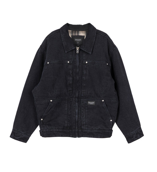 CONNOR WORK JACKET WASHED BLACK