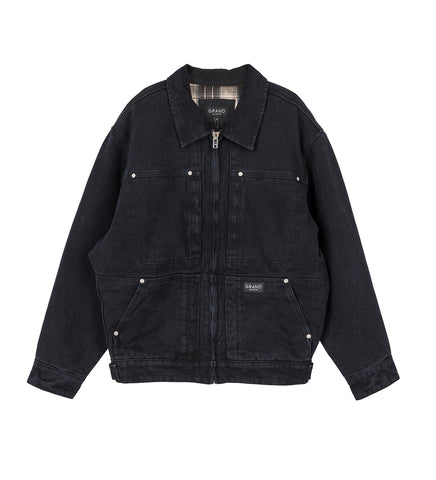 CONNOR WORK JACKET WASHED BLACK