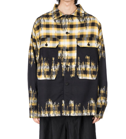 FIELD SHIRT BLURRY BLACK/YELLOW CHECK