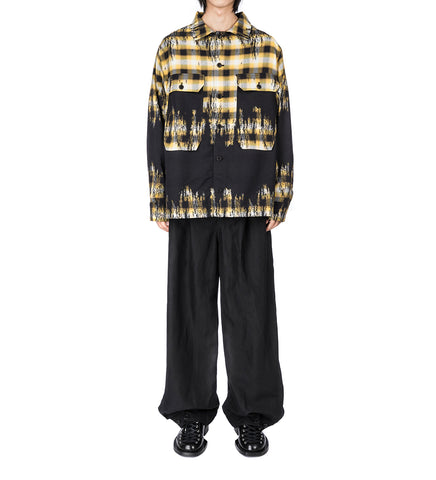 FIELD SHIRT BLURRY BLACK/YELLOW CHECK