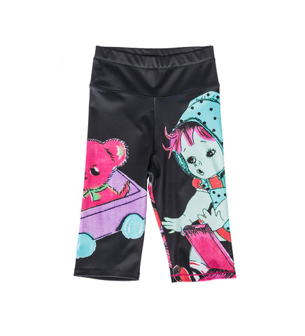 OH NO BIKE SHORTS BLACK MULTI