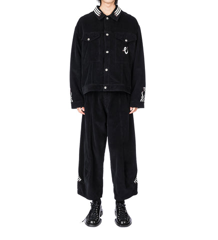 COSMOS CORDUROY JACKET BLACK