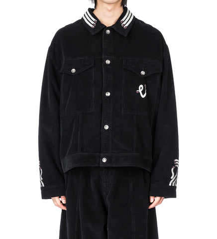 COSMOS CORDUROY JACKET BLACK