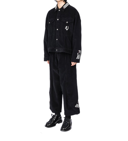 COSMOS CORDUROY JACKET BLACK