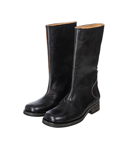 HAUL CAMION BOOT DEEP BLACK LEATHER