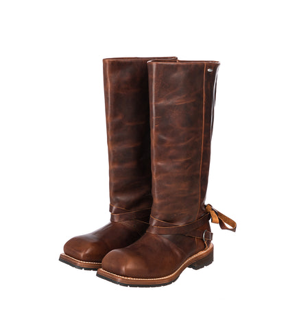 HIGH ENGINE BOOT WHISKEY RICH CALFSKIN