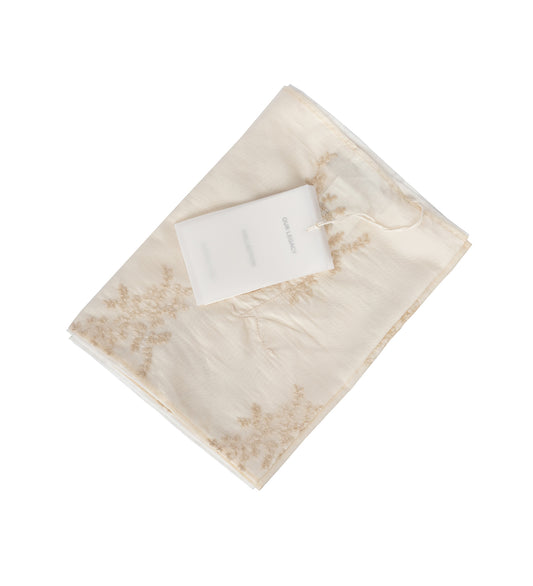 LAYERED SCARF CLOUD WHITE SILCOT WEAVE