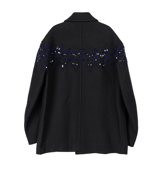 RANDLE EMB. COAT BLACK