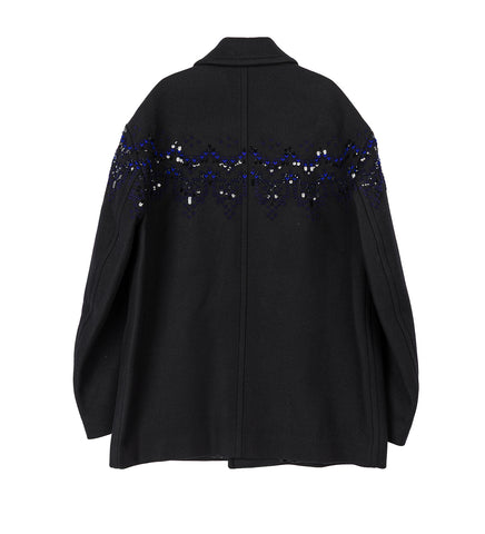 RANDLE EMB. COAT BLACK