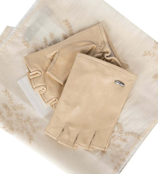 BIKER GLOVE CREAM NAPPA