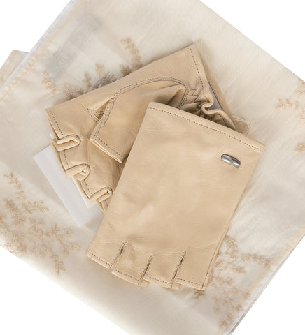 BIKER GLOVE CREAM NAPPA