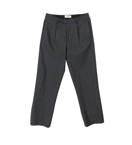 FORMAL TROUSERS DARK GREY TROPICAL WOOL