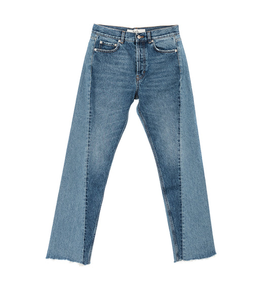 TWISTED CUT JEANS TWO SPLIT INDIGO