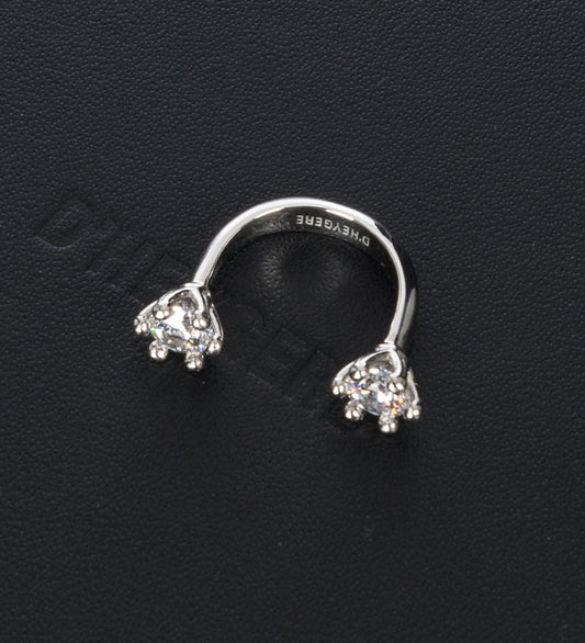 TOI ET MOI RING SILVER / WHITE