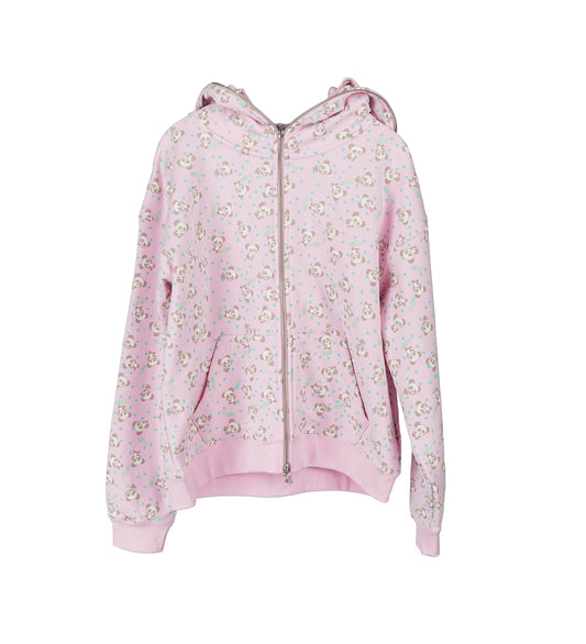 BUTTERFLY HOODIE PINK PANDA