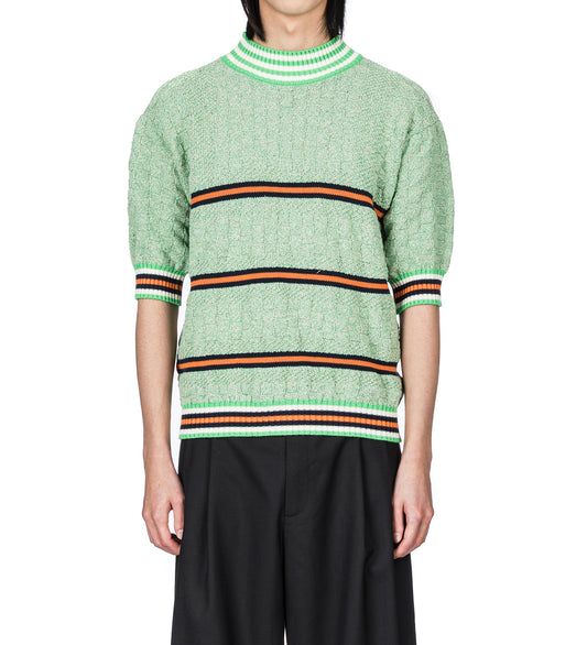 SAFE T KNIT GREEN GREY DENIM