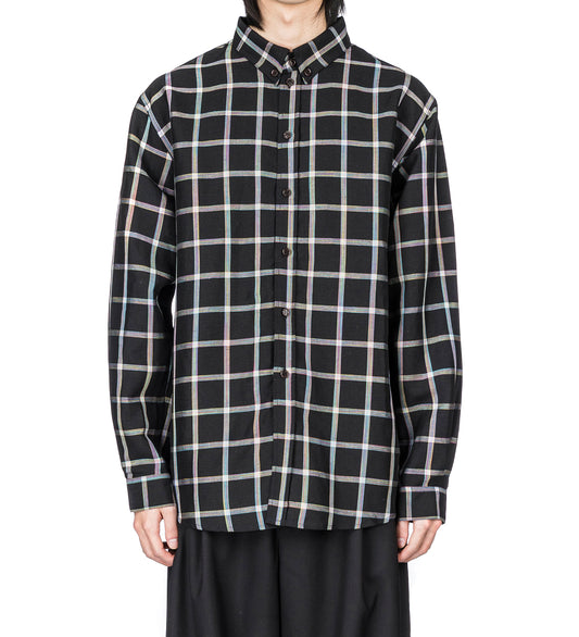 BLOCK SHIRT BLACK CHECKS