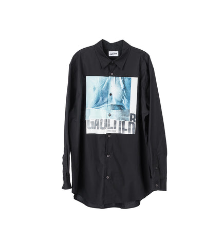 THE OVERSIZED WATER SHIRT BLACK/INDIGO/VINTAGE BLUE