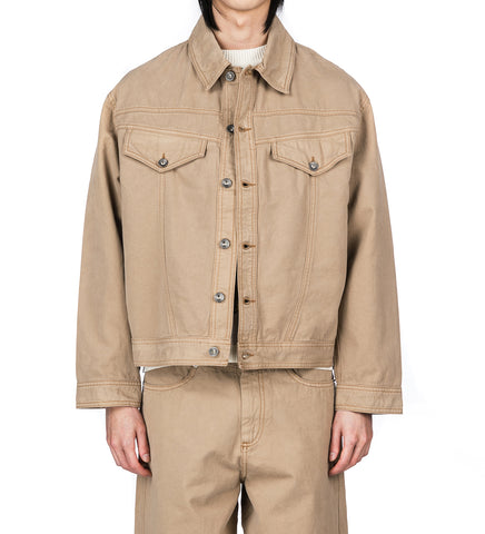 ROOSTER DENIM JACKET CARDBOARD BEIGE