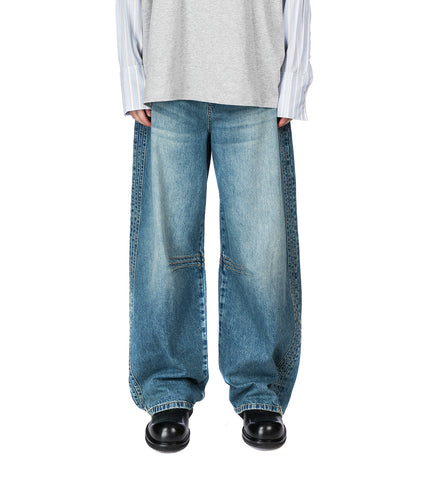 OVERSCALED DENIM SEMI WASHED DENIM