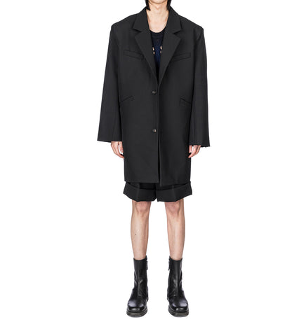 CURVED VENT JACKET BLACK