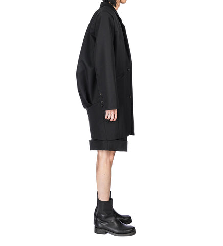 CURVED VENT JACKET BLACK