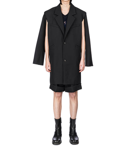 CURVED VENT JACKET BLACK