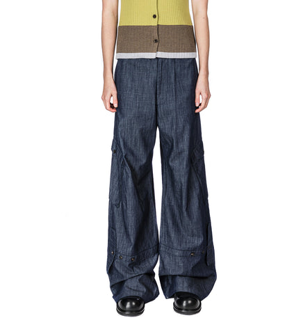 UTILITY POCKET LIGHT PANT BLUE DENIM