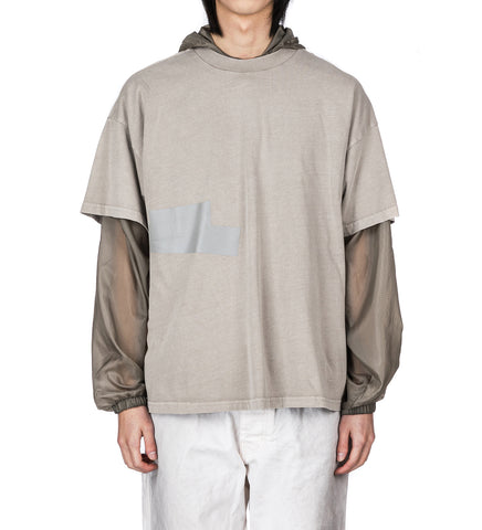 TAPED PATCH T-SHIRT LIGHT GREY