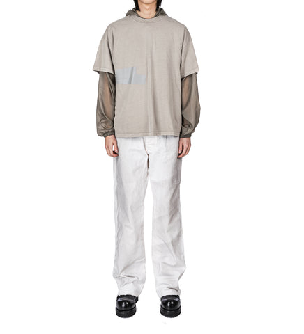 TAPED PATCH T-SHIRT LIGHT GREY