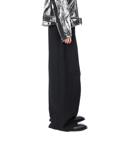 HEAVY CREPE BONDED TROUSER BLACK