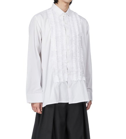 FRILL SHIRT WHITE