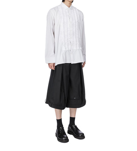 FRILL SHIRT WHITE