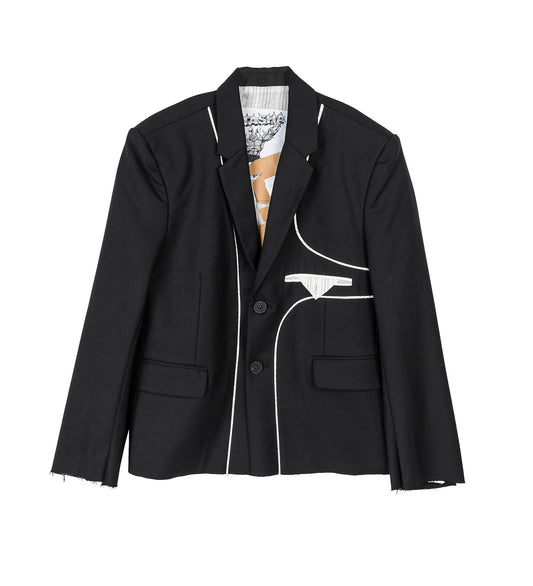INSIDE OUT BLAZER BLACK