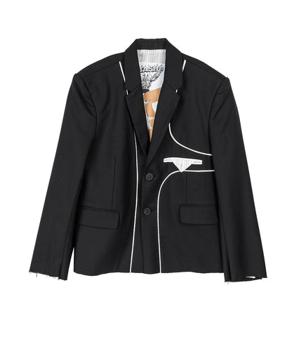 INSIDE OUT BLAZER BLACK