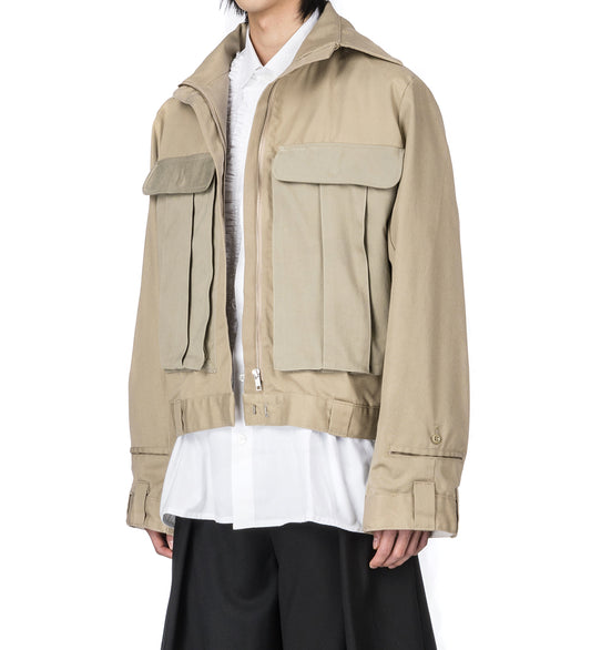 UPSIDE DOWN BARRACUDA JACKET BEIGE LARGE