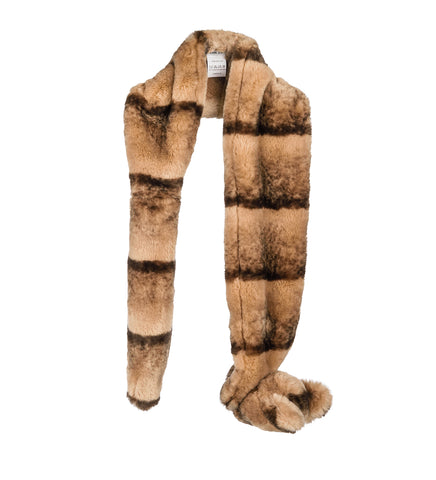 FAUX FUR TIPPET BEIGE