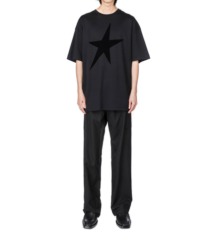 VELVET STAR TEE-SHIRT BLACK