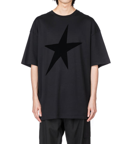 VELVET STAR TEE-SHIRT BLACK