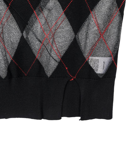 ASYMMETRICAL VEST BLACK