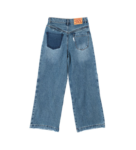 BAGGY DENIM PANTS BLUE