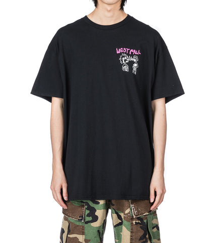 SPIRAL SNOPPY T-SHIRT SS BLACK