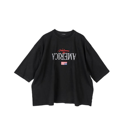 WELCOME TO AMERICA BUFFALO TEE BLACK